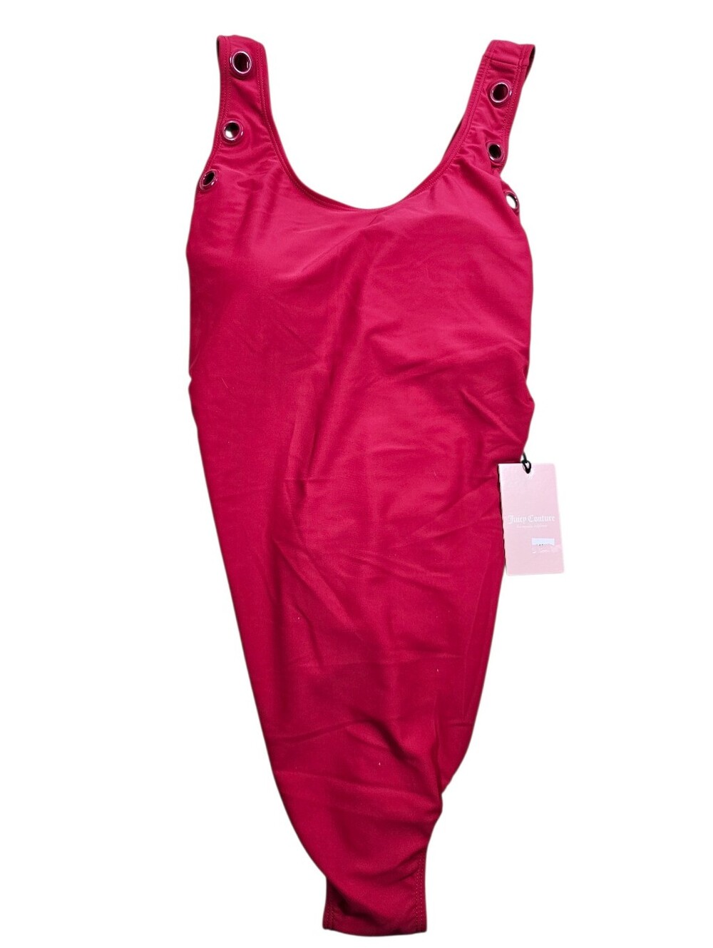 Juicy Couture Barberry Red High Neck Swimsuit XL NWT